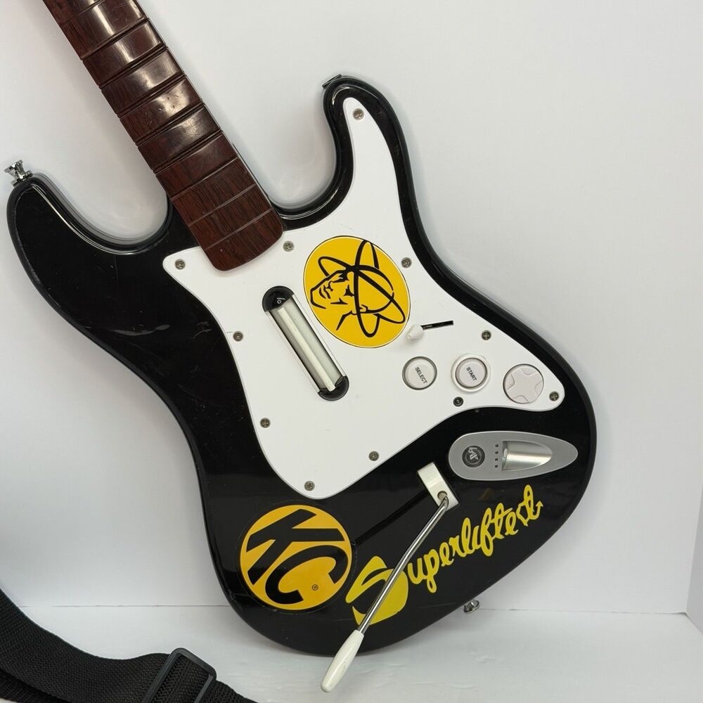Rock Band 2 PS3 Harmonix PSGTS2 Fender Guitar Controller Powers On No Dongle - Picture 2 of 16